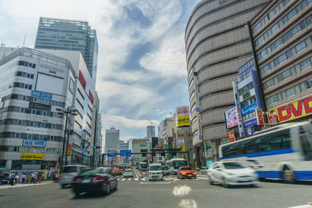 Tokyo, Japan - June 5, 2019 : Shinjuku district.Shinjuku is a special ward located in Tokyo Metropolis, Japan. It is a major commercial and administrative centreのeditorial素材