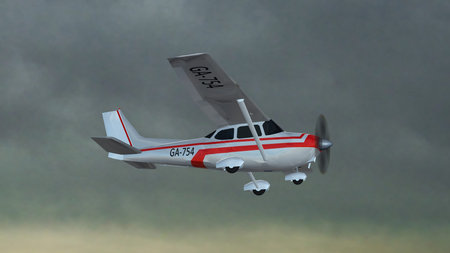 most popular light aircraft ever with single propeller fly in thunderstorms