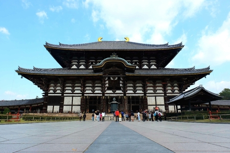 Todai-ji temple in Nara, Japanのeditorial素材