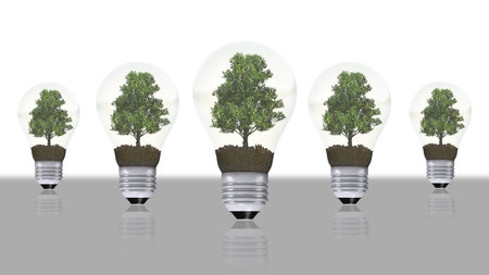 renewable energy concept, green energy symbol