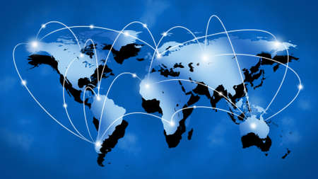 Internet or Business Concept of Global Networkの写真素材