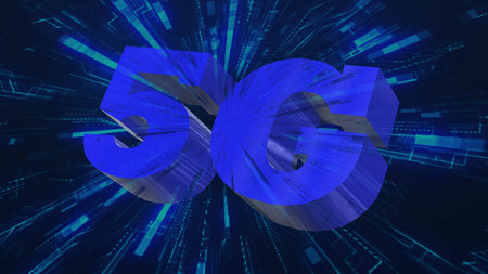 Creative 5G backdrop - Global network high speed network - Business concept