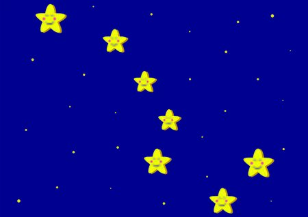Toon representation of Ursa Major Constellationのイラスト素材
