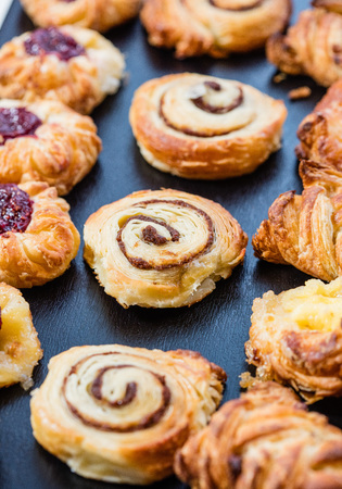 traditional homemade chocolate cookiesの写真素材