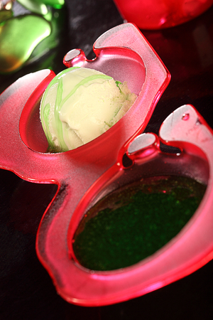 ice cream in the bowlの写真素材