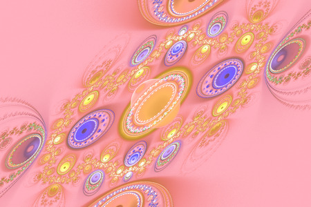 Beautiful fractal wallpaper black and colorful geometric shapes illustrate space universe magic frequency explosion galaxy or galaxies. Fractal.の写真素材