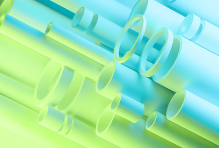 Futuristic 3d illustration. Abstract modern dynamic background.の写真素材