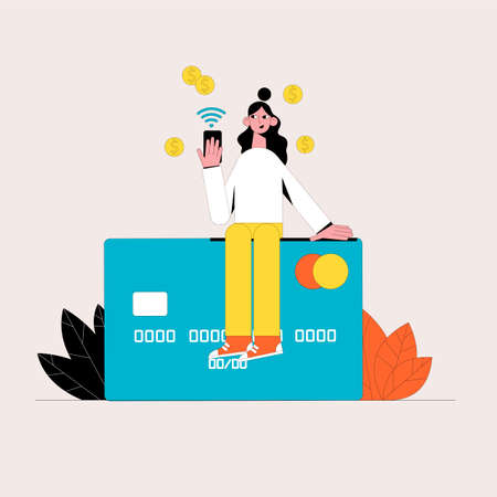 Online shopping. Business concept. Vector illustration.のイラスト素材