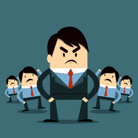 Employee and Bossのイラスト素材