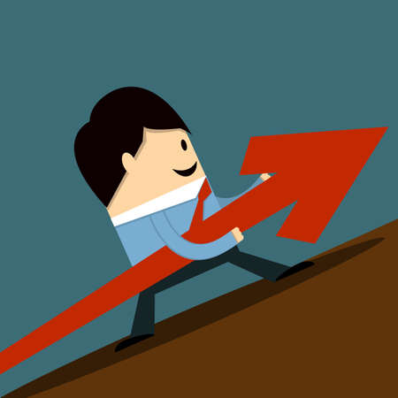 Graph of profitのイラスト素材