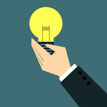 Hands Giving bulbのイラスト素材
