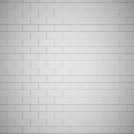 White painted brick wallのイラスト素材
