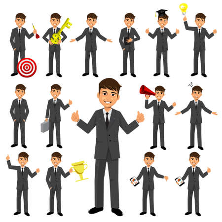 Set of businessman characterのイラスト素材