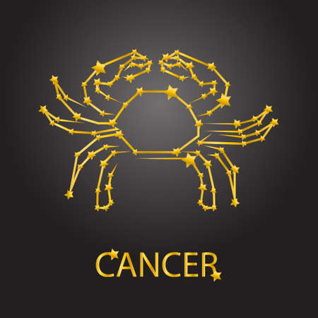 Cancer zodiac signsのイラスト素材