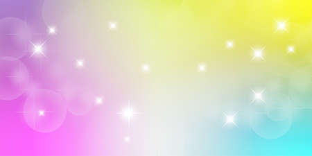 Abstract bokeh with rainbow background. Festive defocused lightsのイラスト素材