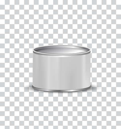 Blank Tin Can with isolated backgroundのイラスト素材