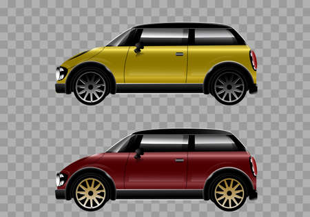 Car design with isolated backgroundのイラスト素材
