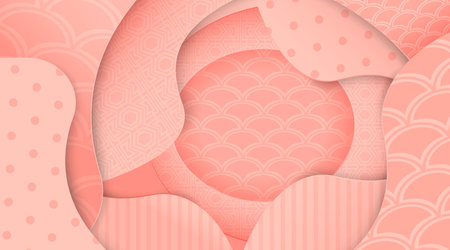 Banners set with 3D abstract background and paper cut shapes, Vector design layout for business presentations, flyers, posters and invitationsのイラスト素材