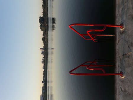 Entrance to the waterの写真素材