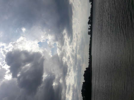 Landscape of the lakeの写真素材
