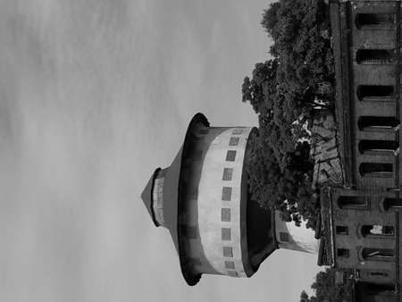 Urban architecture in black and white colorの写真素材