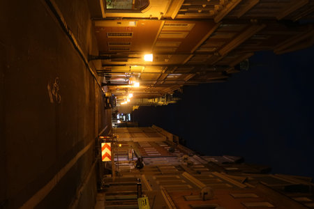 European public space with the urban environment, transport, people and nature