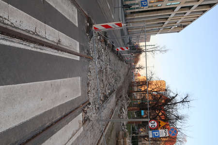 Urban and green east europe public spaceの写真素材
