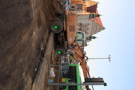 Urban and green east europe public spaceの写真素材