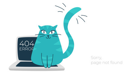 Internet connection problem concept illustration. 404 not found error page, isolated on white...