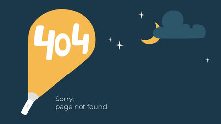 Internet connection problem concept illustration. 404 not found error page isolated on black...