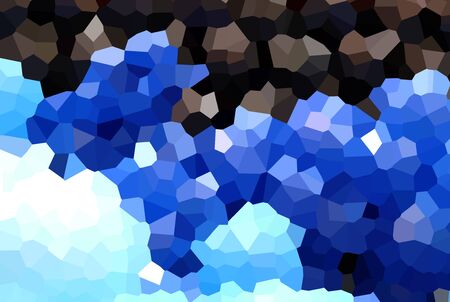crystallize light blue ,deep blue,brown,black backgroundの写真素材