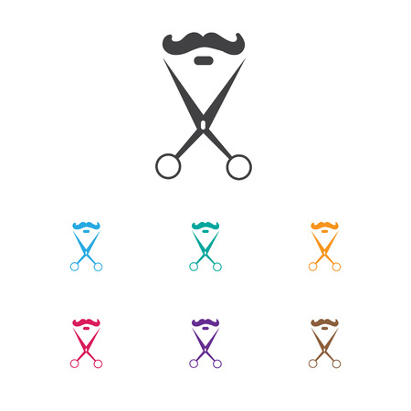 Vector Illustration Of Coiffeur Symbol On Trimming Icon. Premium Quality Isolated Stylist Element In Trendy Flat Style.のイラスト素材