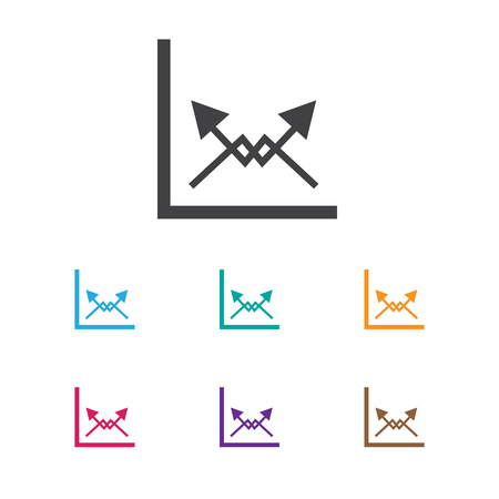 Vector Illustration Of Logical Symbol On Diagram Icon. Premium Quality Isolated Schema Element In Trendy Flat Style.のイラスト素材