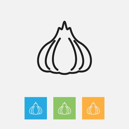 Vector Illustration Of Kitchenware Symbol On Onion Outlineのイラスト素材