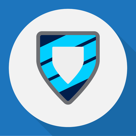 Vector Illustration Of Procuring Symbol On Shield Flat Iconのイラスト素材