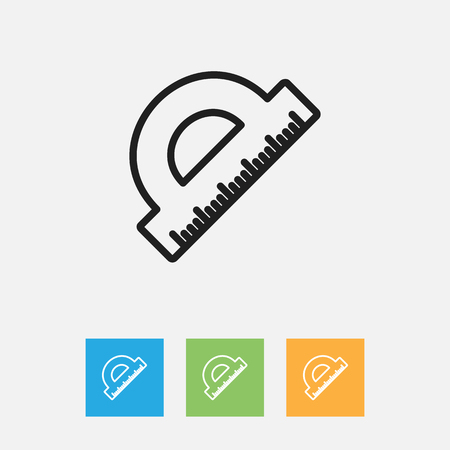 Vector Illustration Of Science Symbol On Straightedge Outlineのイラスト素材