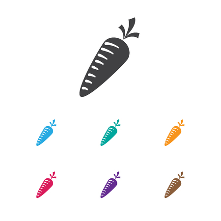 Vector Illustration Of Cooking Symbol On Carrot Iconのイラスト素材