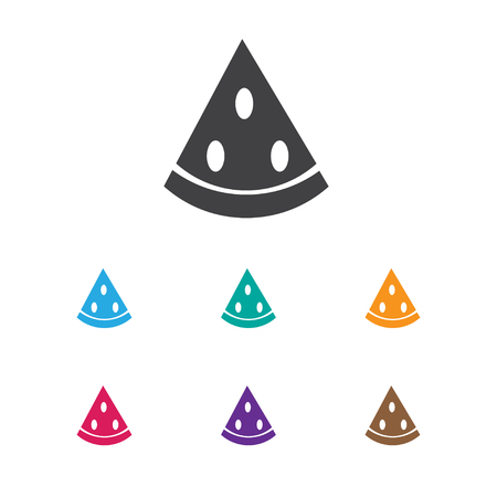 Vector Illustration Of Dessert Symbol On Melon Icon. Premium Quality Isolated Muskmelon Element In Trendy Flat Style.のイラスト素材