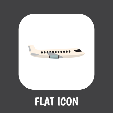 Vector illustration of car symbol on plane flat iconのイラスト素材