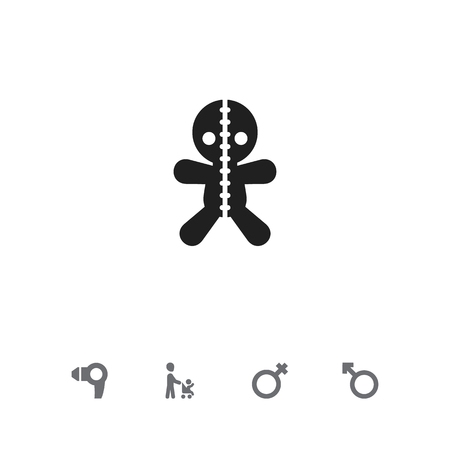 Set Of 5 editable relatives icons.のイラスト素材