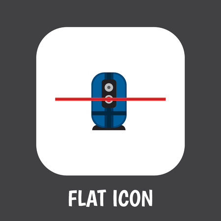 Illustration Of Electric Symbol On Laser Surveyor Icon.のイラスト素材