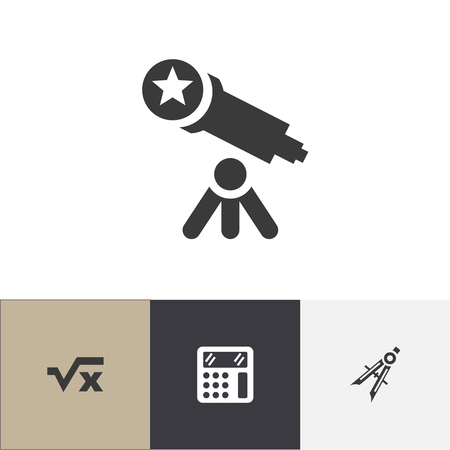 Set Of 4 Editable learning icon.のイラスト素材