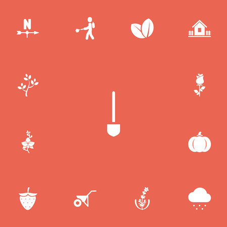 Set Of 13 Editable Planting Icons. Includes Symbols Such As Envitoment, Sprout, Gourd And More. Can Be Used For Web, Mobile, UI And Infographic Design.の写真素材