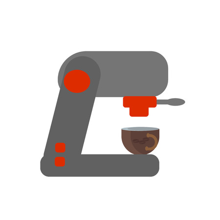 Coffee machine icon vector isolated on white background for your web and mobile app design, Coffee machine logo conceptのイラスト素材