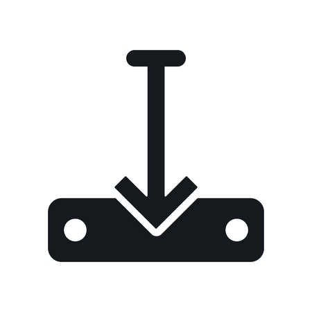 Download file icon vector isolated on white background for your web and mobile app design, Download file logo conceptのイラスト素材