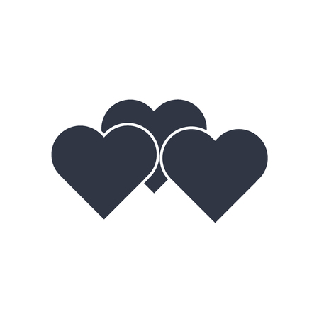Heart icon vector isolated on white background for your web and mobile app design, Heart logo conceptのイラスト素材