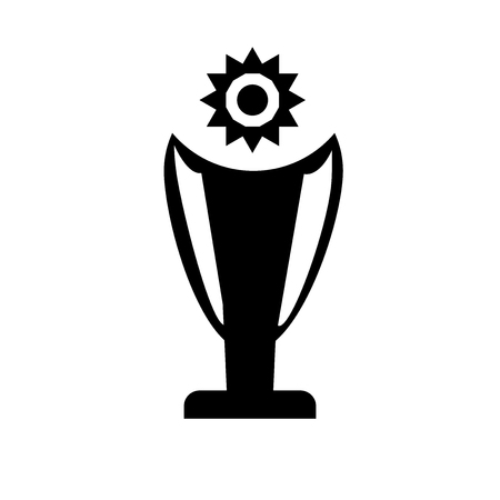 Trophy icon vector isolated on white background for your web and mobile app design, Trophy logo conceptのイラスト素材