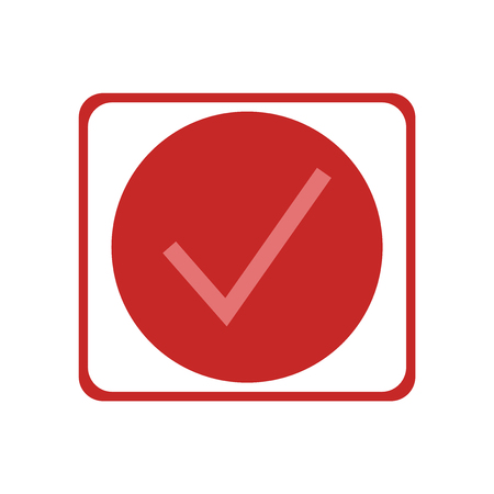 Checked icon vector isolated on white background for your web and mobile app design, Checked logo conceptのイラスト素材