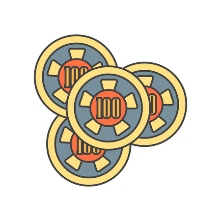 Gambler icon vector isolated on white background for your web and mobile app design, Gambler logo conceptのイラスト素材