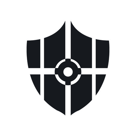 Protected icon vector isolated on white background for your web and mobile app design, Protected logo conceptのイラスト素材